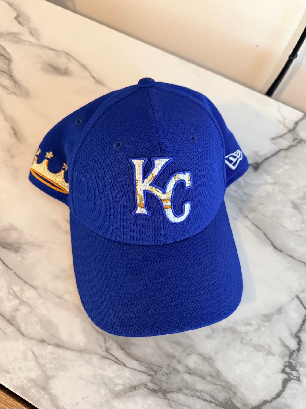 New Era Kansas City Hat in Royal Blue and Gold